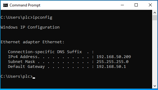 Windows ipconfig