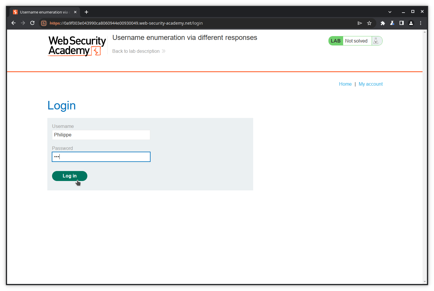 Tentative de connexion