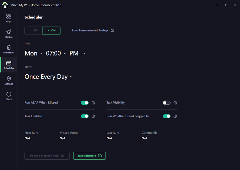 Planificateur de Patchmypc